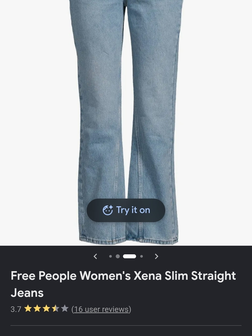 We The Free High Rise Slim Straight SZ 30
